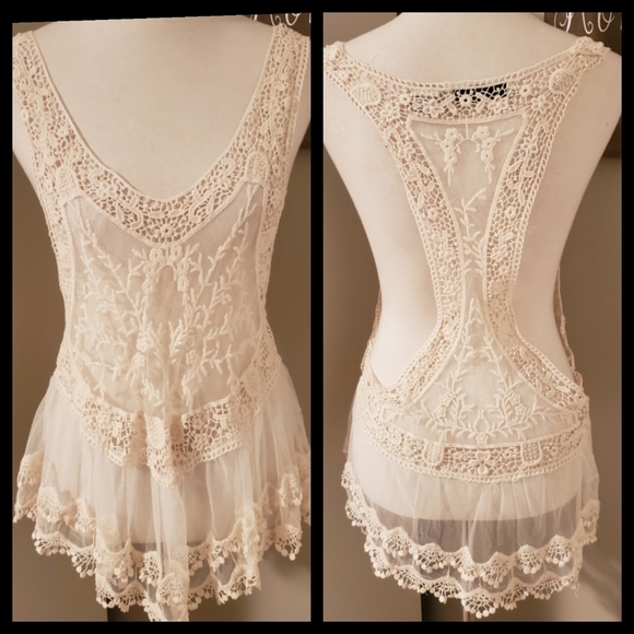 Kersh Tops - Kersh Crocheted Top